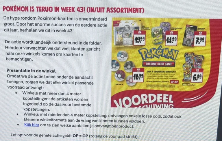 Pokémon kaarten Jumbo actie oktober 2026 week 43